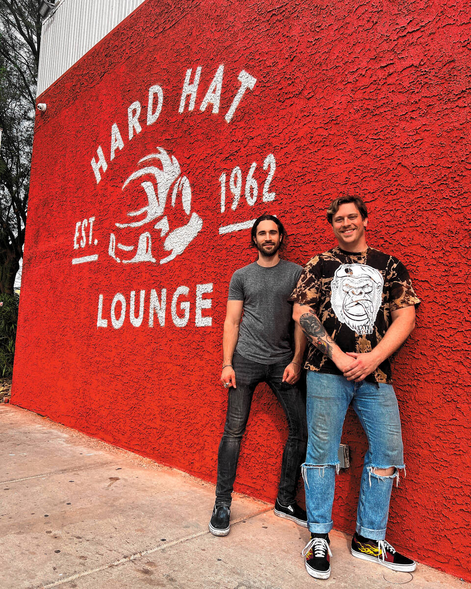 Musician Frank Sidoris, left, and Guerrilla Pizza’s Robby Cunningham are best friends an ...