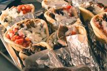 Gyros are among the food and drink choices at the Las Vegas Greek Food Festival that runs Sept. ...