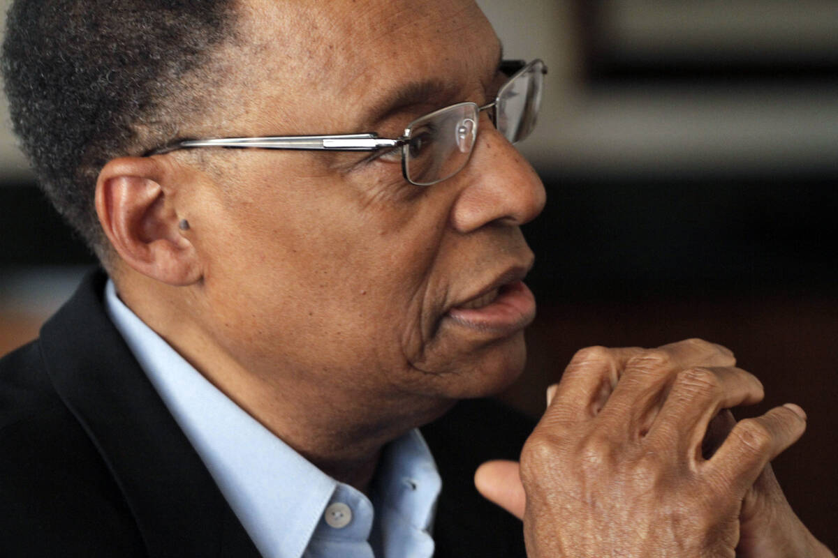 FILE - Jazz pianist and composer Ramsey Lewis describes his composing methods during an intervi ...