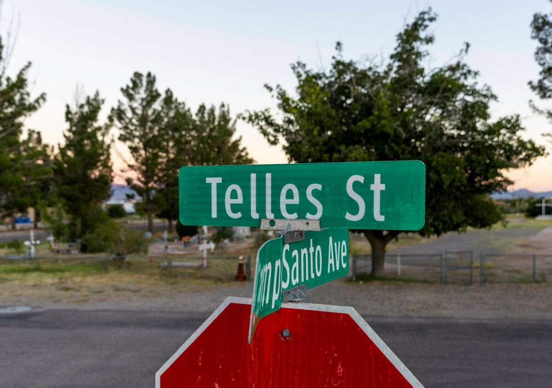 Telles Street runs for three blocks in the community of La Union north of El Paso on Thursday, ...