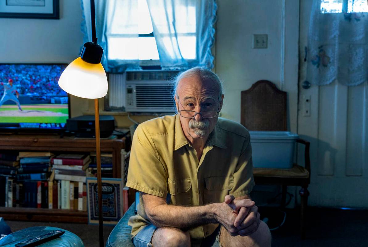 Telles family friend George Thomas at home on Wednesday, Sept. 14, 2022, in El Paso, Texas. (L. ...