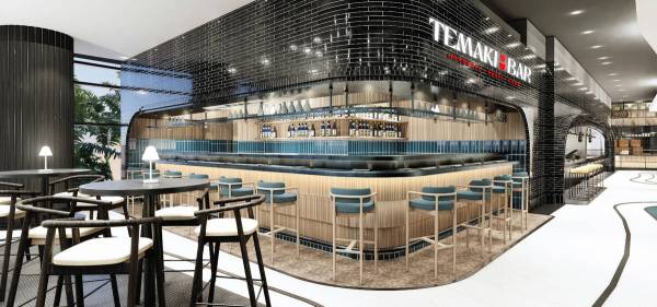 A rendering of Temaki, a purveyor of hand rolls and other modern sushi, in Proper Eats, the foo ...