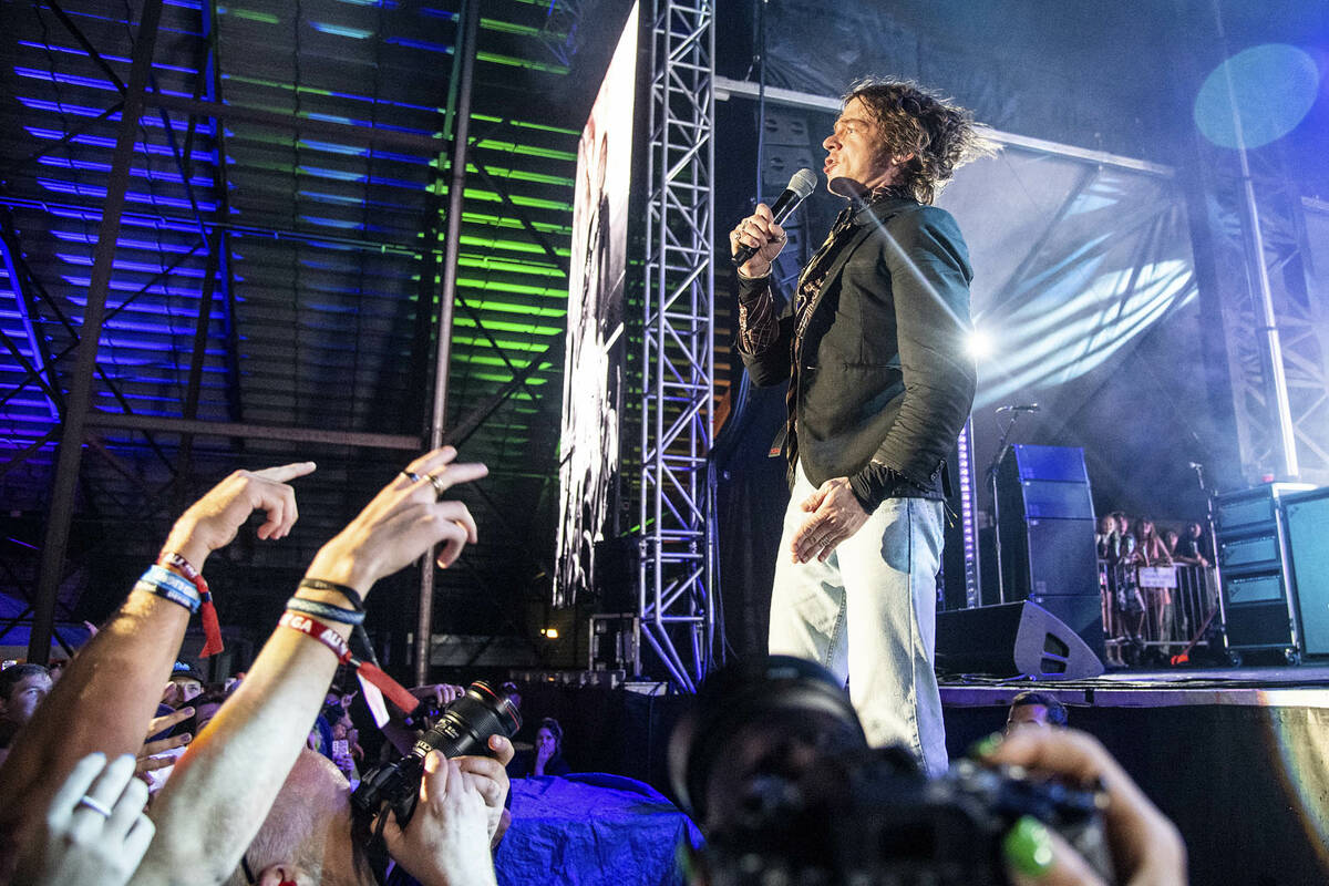 Matt Shultz of Cage The Elephant performs at the All In Music & Arts Festival at the Indian ...