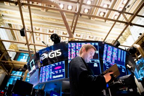 Traders work on the floor of the New York Stock Exchange on Tuesday, Sept. 13, 2022. (AP Photo/ ...