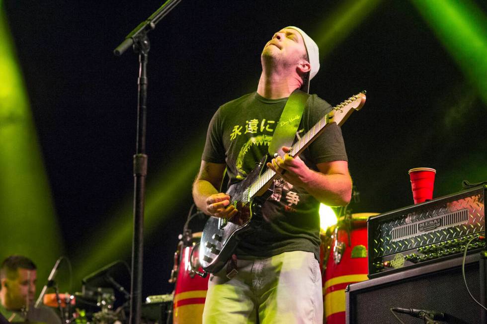 Miles Doughty of Slightly Stoopid performs at the Okeechobee Music and Arts Festival on Friday, ...