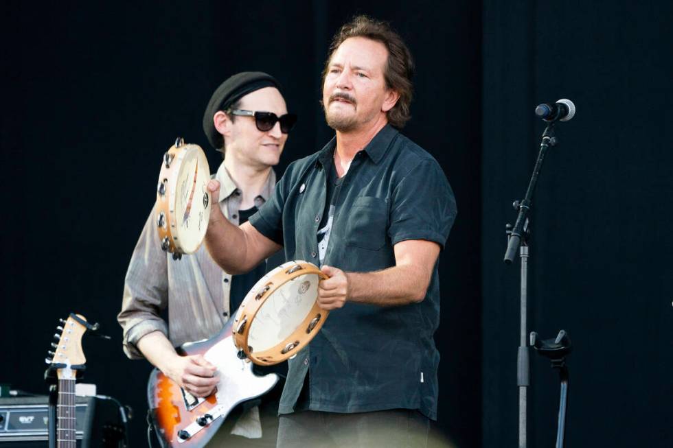 Eddie Vedder performs at Bourbon and Beyond Music Festival at Kentucky Exposition Center on Sat ...