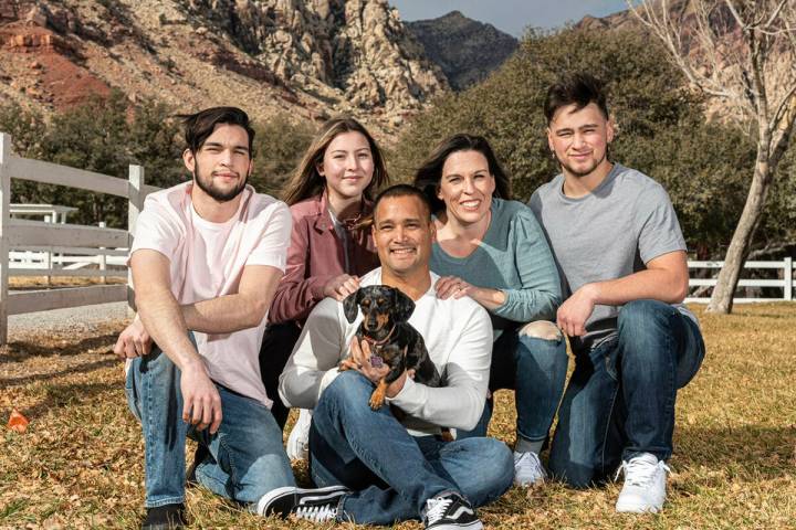 Shannon Steele Shannon Steele, second from right, poses with her family, from left, Tyler, Maka ...