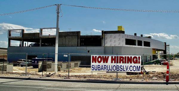 Las Vegas Centennial Subaru, currently under construction, is holding a job fair Thursday at it ...