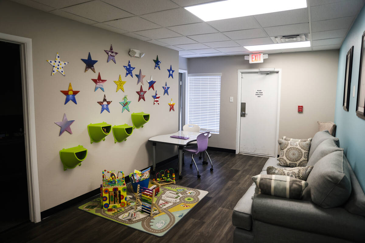 A children play area at the Vegas Strong Resiliency in Las Vegas, Monday, Sept. 26, 2022. (Rach ...