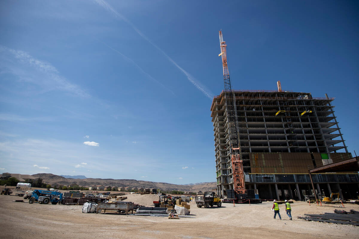 The construction site of the future Durango Resort in Las Vegas, Thursday, Sept. 29, 2022. (Eri ...