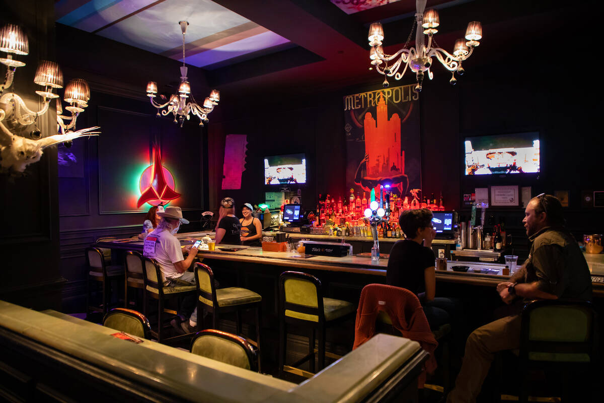 The Millenium Fandom Bar on Wednesday, Oct. 5, 2022, in Las Vegas. (Amaya Edwards/Las Vegas Rev ...