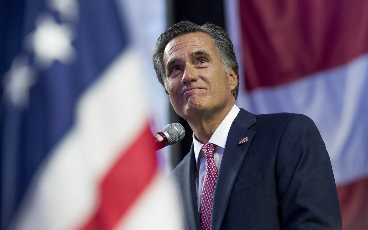 Utah Sen. Mitt Romney (Leah Hogsten/The Salt Lake Tribune via AP, File)
