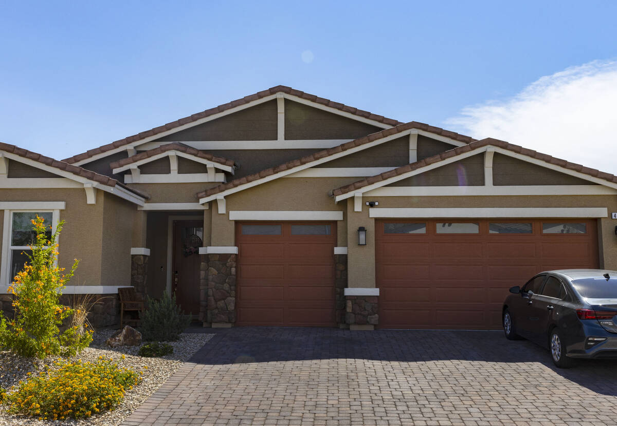 The house where police officers shot a man is photographed, on Sept. 28, 2022, in North Las Veg ...