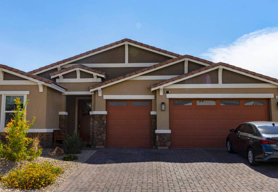 The house where police officers shot a man is photographed, on Sept. 28, 2022, in North Las Veg ...