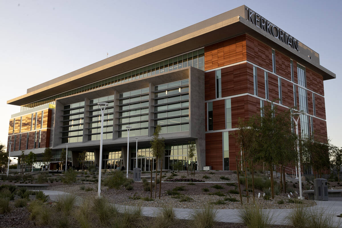 UNLV’s Kirk Kerkorian School of Medicine on Wednesday, Oct. 5, 2022, in Las Vegas. (Elle ...