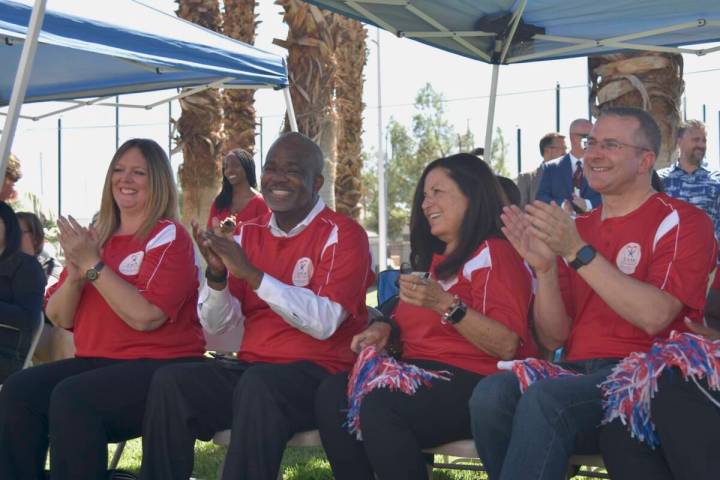 CASA representatives clapping at the unveiling of the new proclamation and request for more vol ...