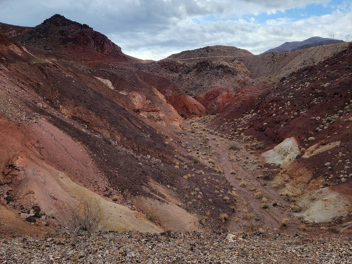 Lake Mead's geology is another highlight of the Historic Railroad Trail. (Natalie Burt/Special ...