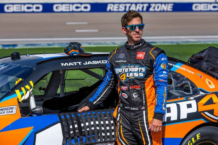 Matt Jaskol (13) is ready to get the race started for the Alsco Uniforms 302 NASCAR Xfinity Ser ...