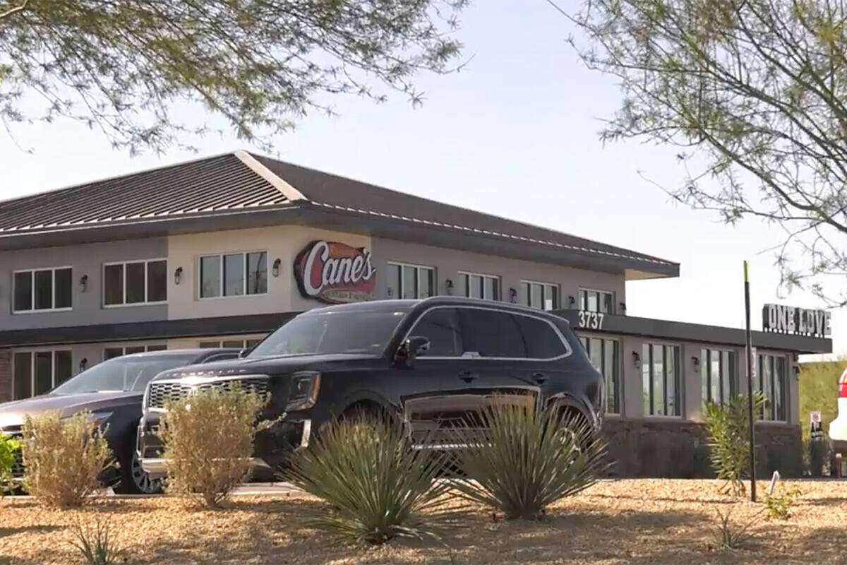 Raising Cane's, located at 3737 W. Craig Road. (Justin Semana/Las Vegas Review-Journal)