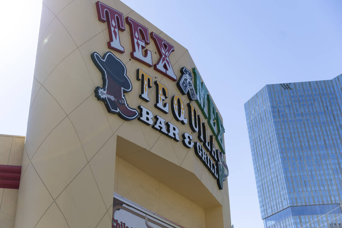 The Tex Mex & Tequila restaurant, 3725 Las Vegas Blvd. South, in Las Vegas, is seen on Tues ...