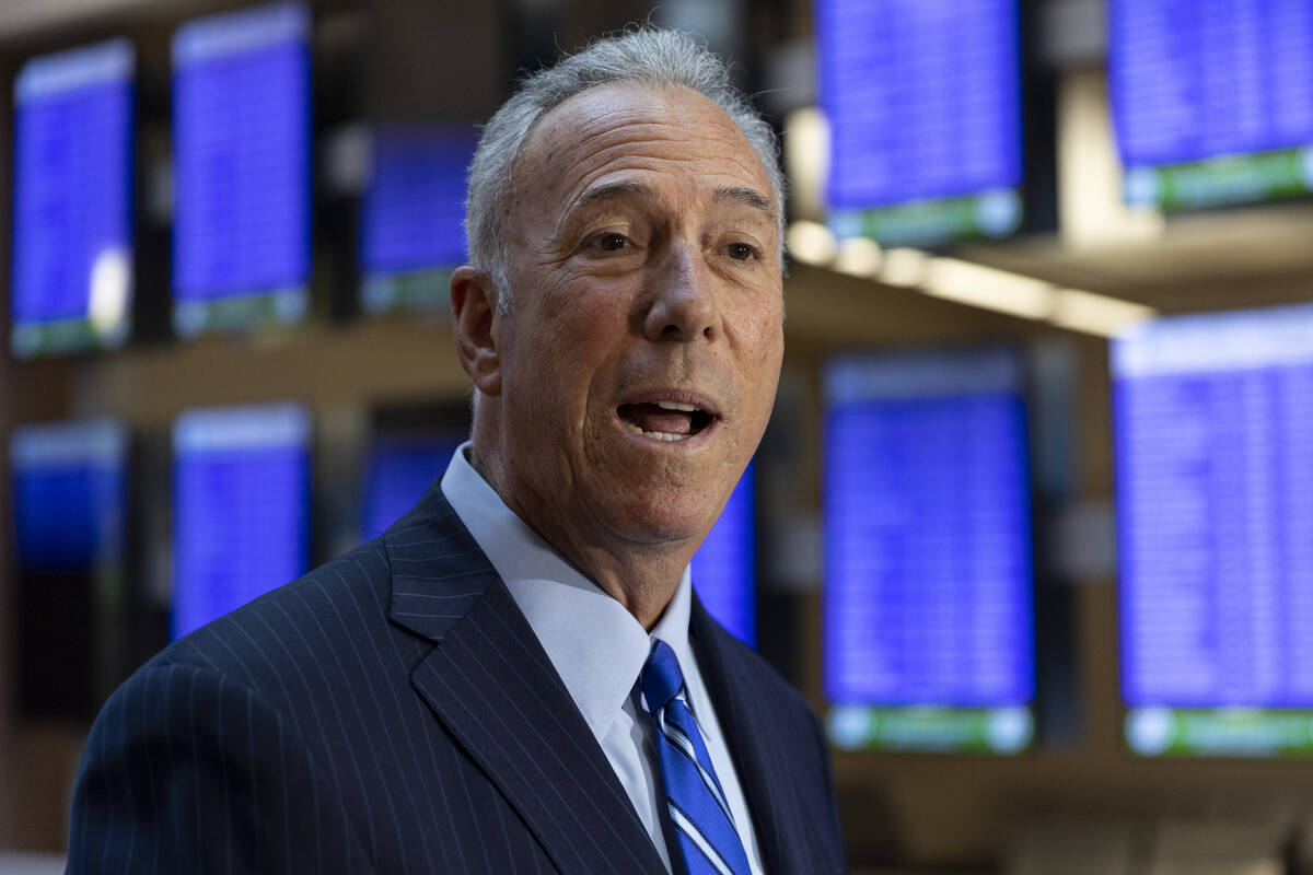 Clark County District Attorney Steve Wolfson speaks during a press conference following a court ...