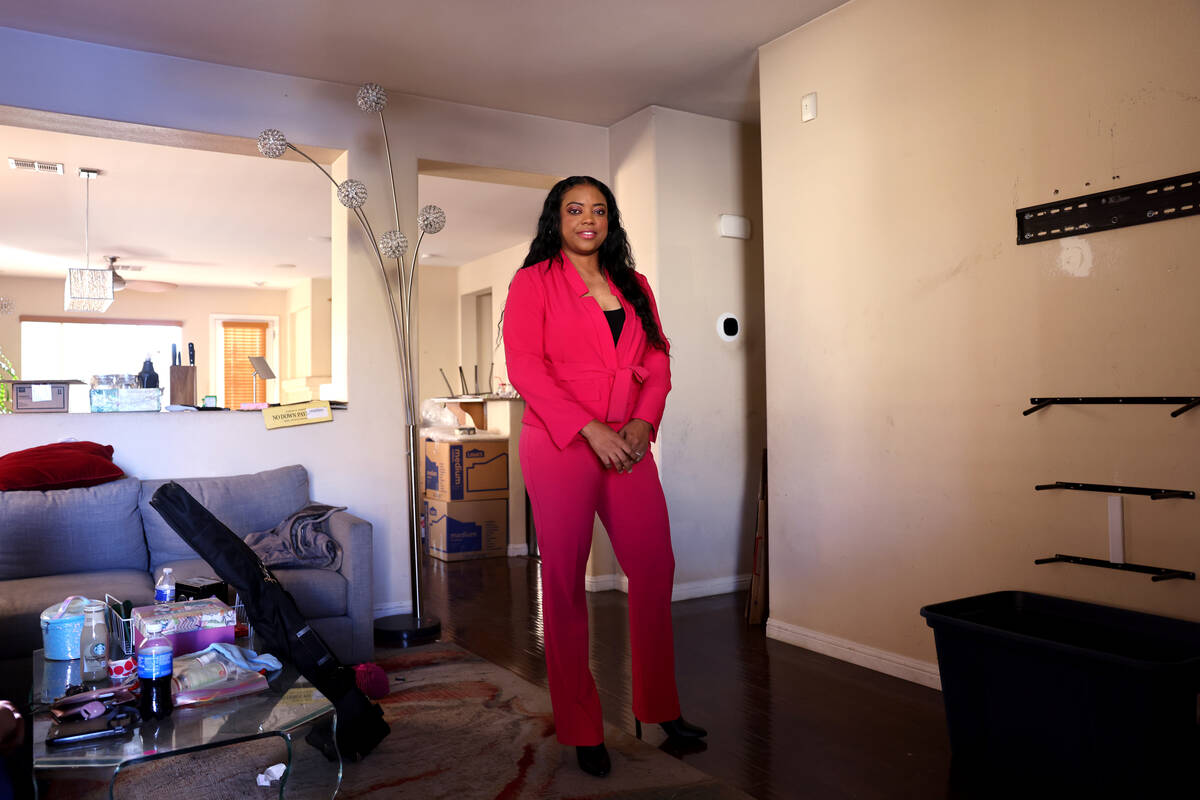 Cherise Coleman in her North Las Vegas home Friday, Oct. 21, 2022. Coleman credits the Red Cros ...