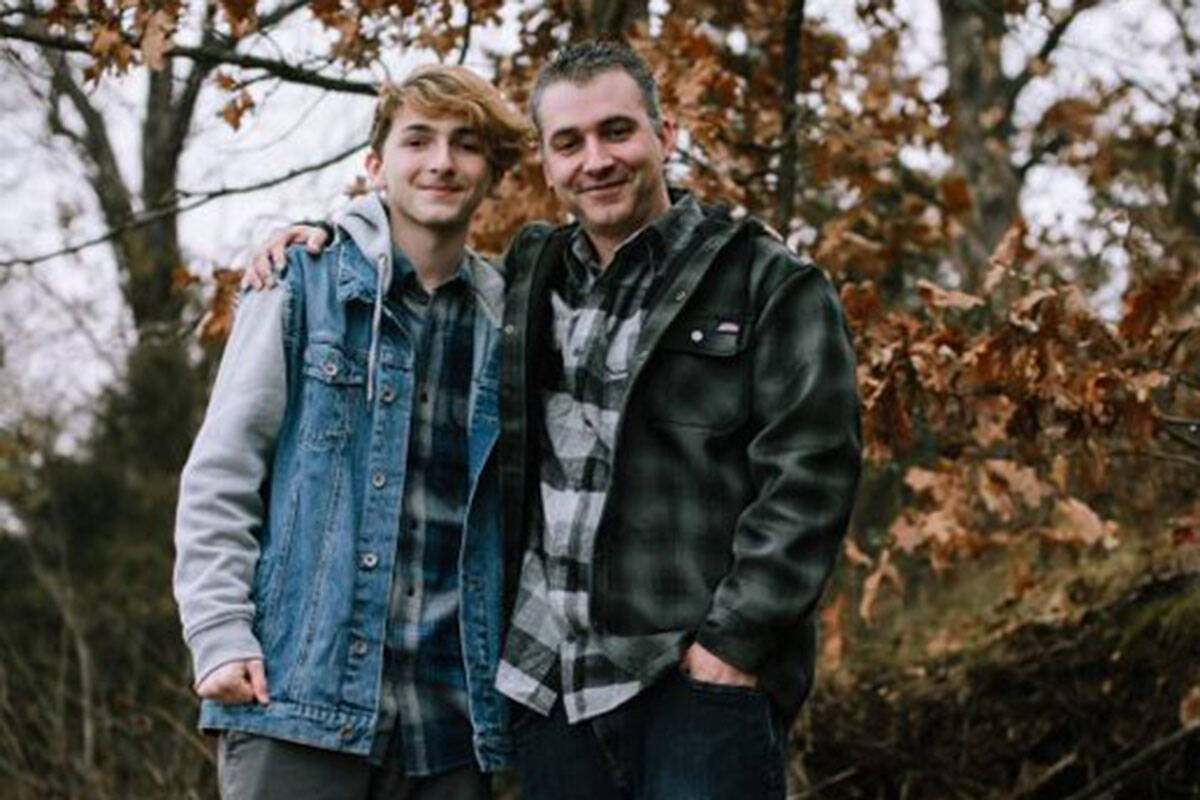 Shane DeMille, right, with his son, Shane DeMille II. (Melanie Taylor)