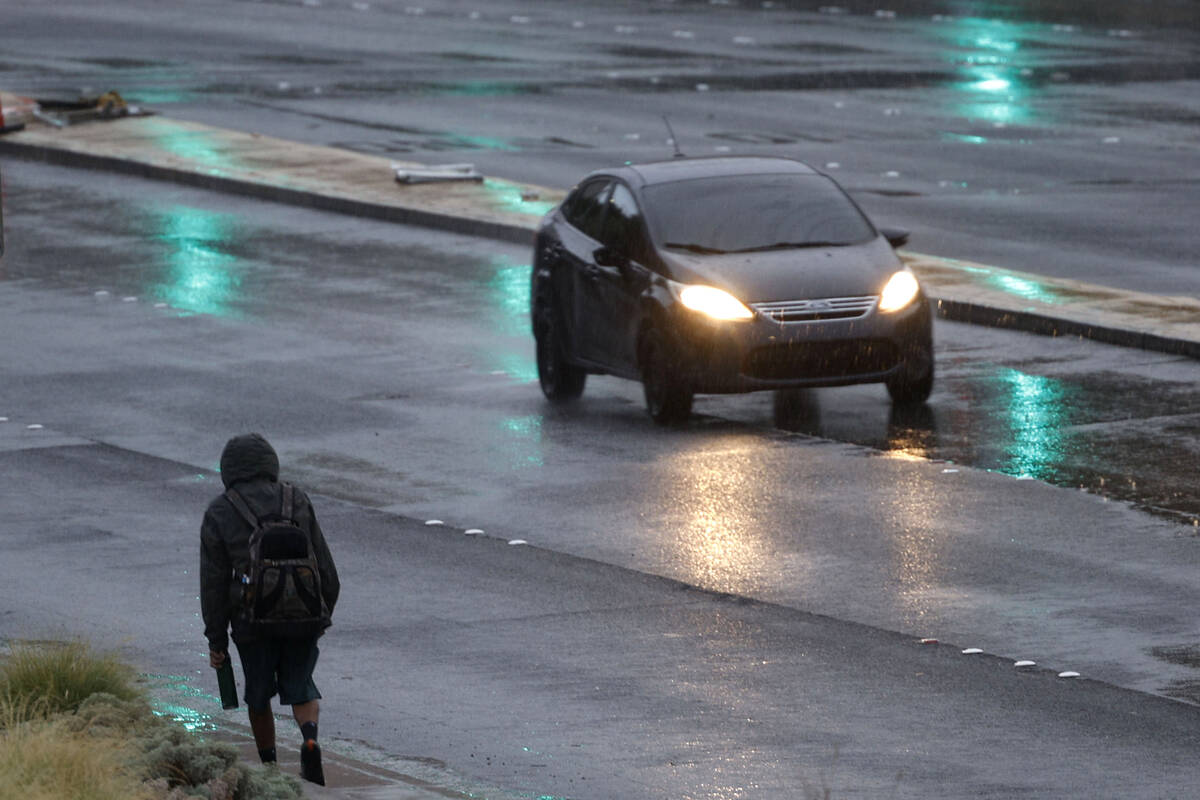 There is a 20 percent chance of precipitation in the Las Vegas Valley this weekend as a cold fr ...