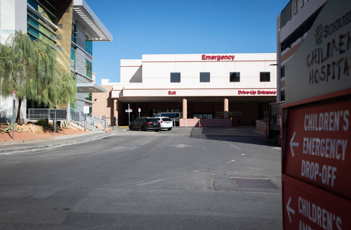 The Sunrise Children’s Hospital on Friday, Oct. 21, 2022, in Las Vegas. The first cluste ...