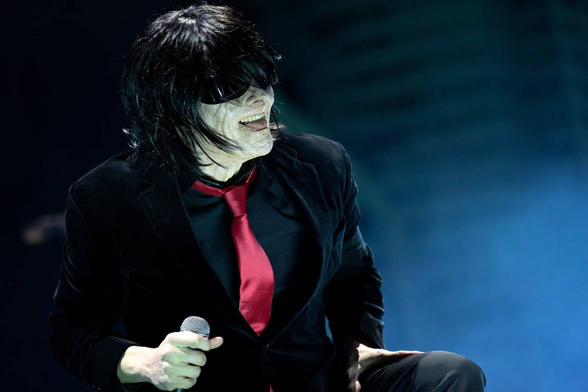 Gerard Way, lead singer of My Chemical Romance, performs the headlining set during When We Were ...