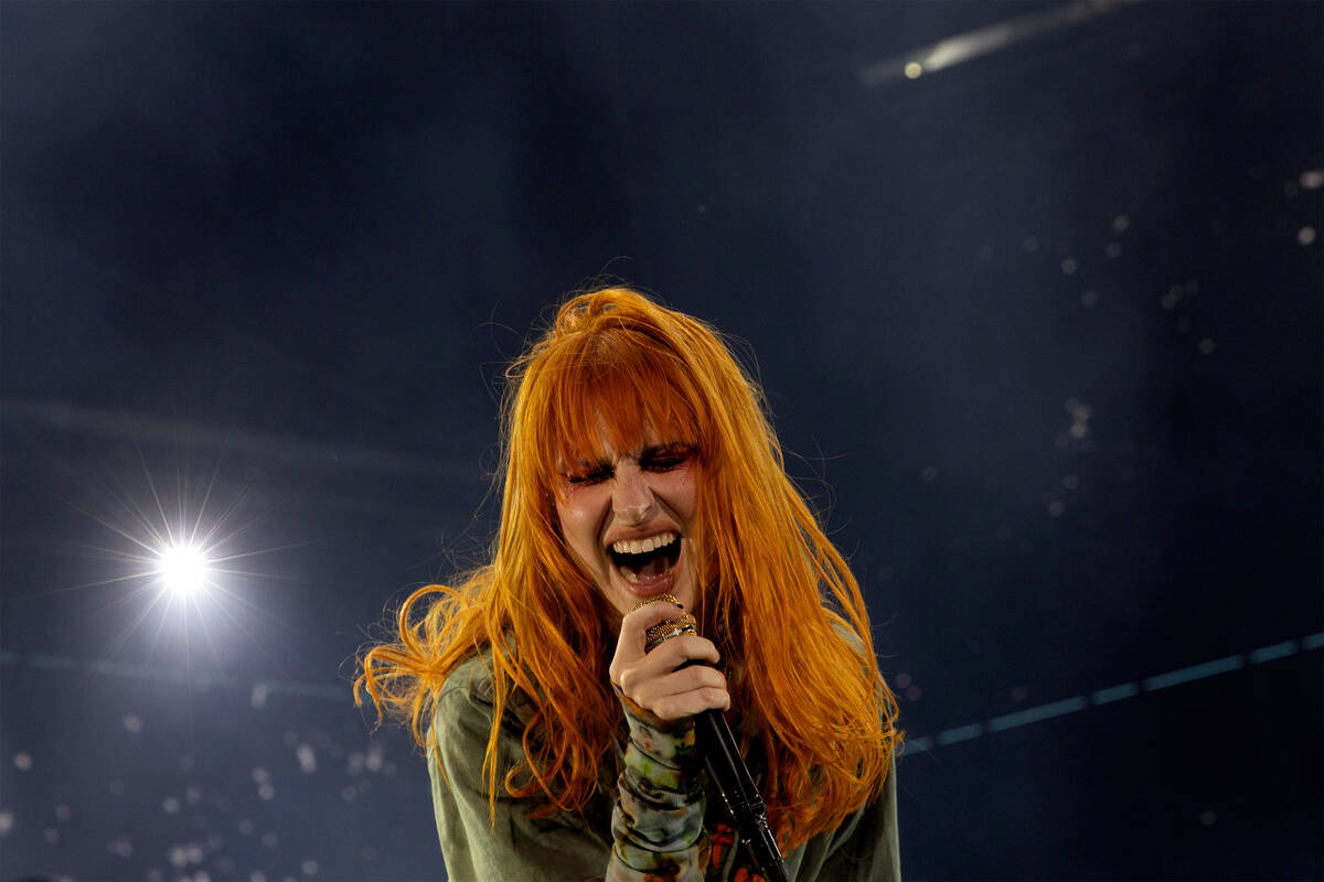 Paramore’s Hayley Williams performs during When We Were Young music festival at the Las ...