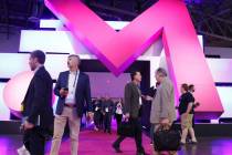Visitors arrive at Money 20/20 conference and exhibition at the Venetian Convention Center, on ...
