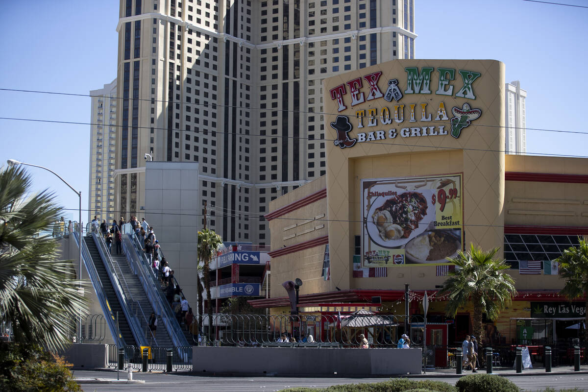 The Tex Mex & Tequila restaurant, 3725 Las Vegas Blvd. South, in Las Vegas, is seen on Tues ...