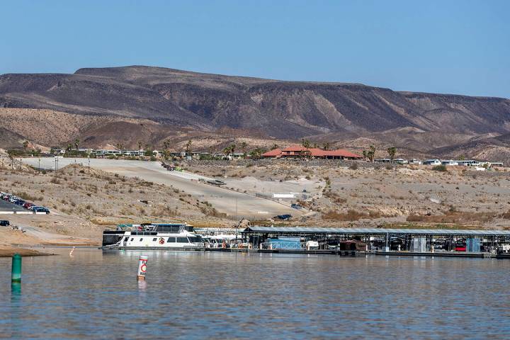 Callville Bay is seen at the Lake Mead National Recreation Area on Wednesday, July 20, 2022, ou ...