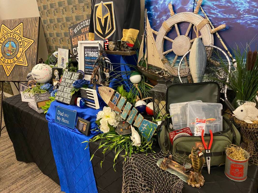 A table inside King David Memorial Chapel covered with items to honor the memory of Metropolita ...