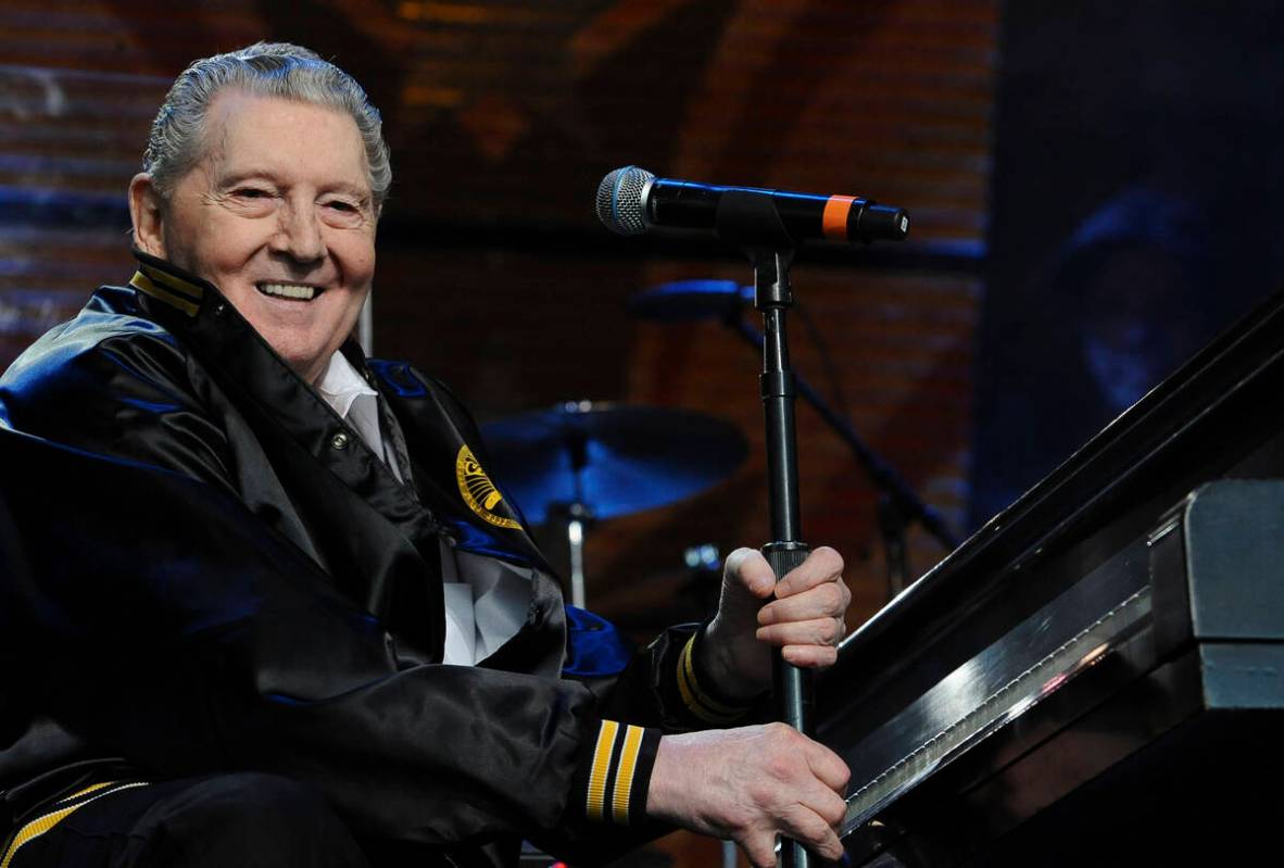 FILE - Jerry Lee Lewis performs during Farm Aid on Sept. 20, 2008 in Mansfield, Mass. Spokesper ...