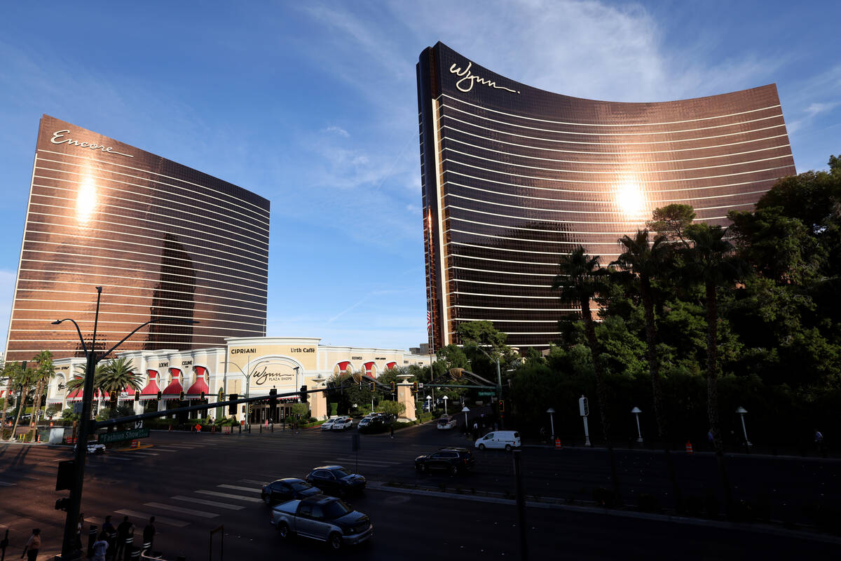 Wynn Las Vegas on the Strip in Las Vegas Monday, Oct. 31, 2022. Tilman Fertitta has acquired 6. ...