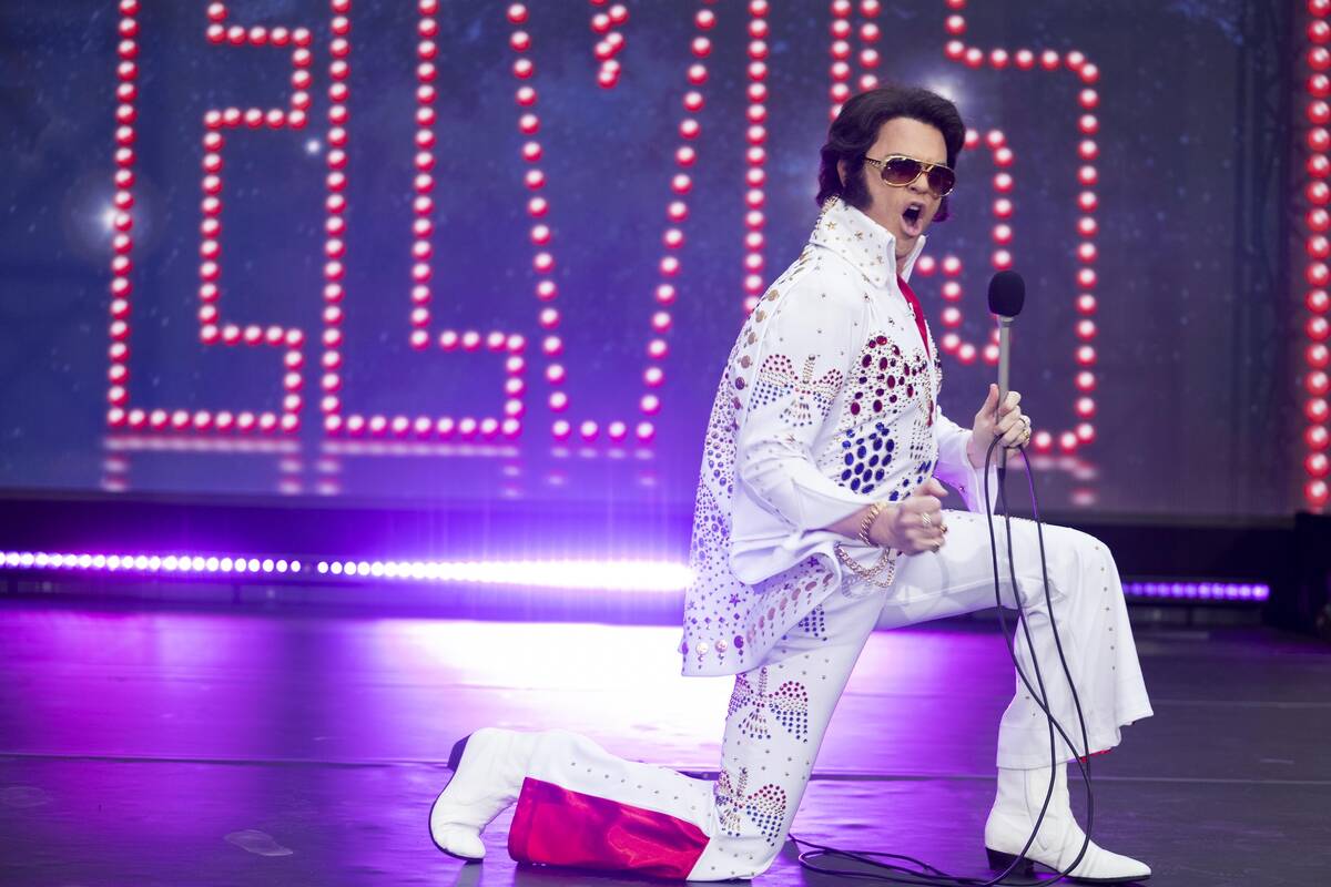 Willie Geist channels Elvis during "Today in Vegas" on Oct. 31, 2022. (Nathan Congleton/NBC's " ...