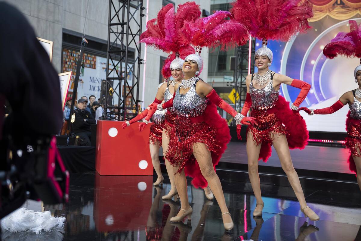 Wheinelle Jones summons the Vegas showgirl in the Halloween celebration "Today in Vegas" on Oct ...