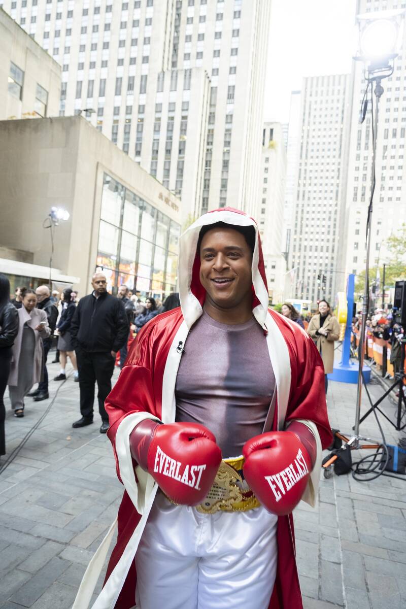 Craig Melvin portrays Muhammad Ali in the Halloween celebration "Today in Vegas" on Oct. 31, 20 ...