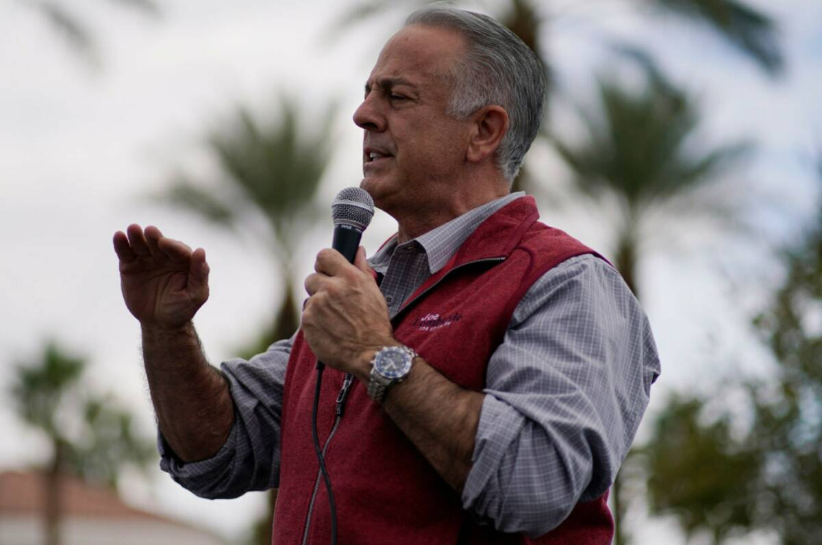 Joe Lombardo, Clark County sheriff and Republican candidate for Nevada governor, speaks during ...