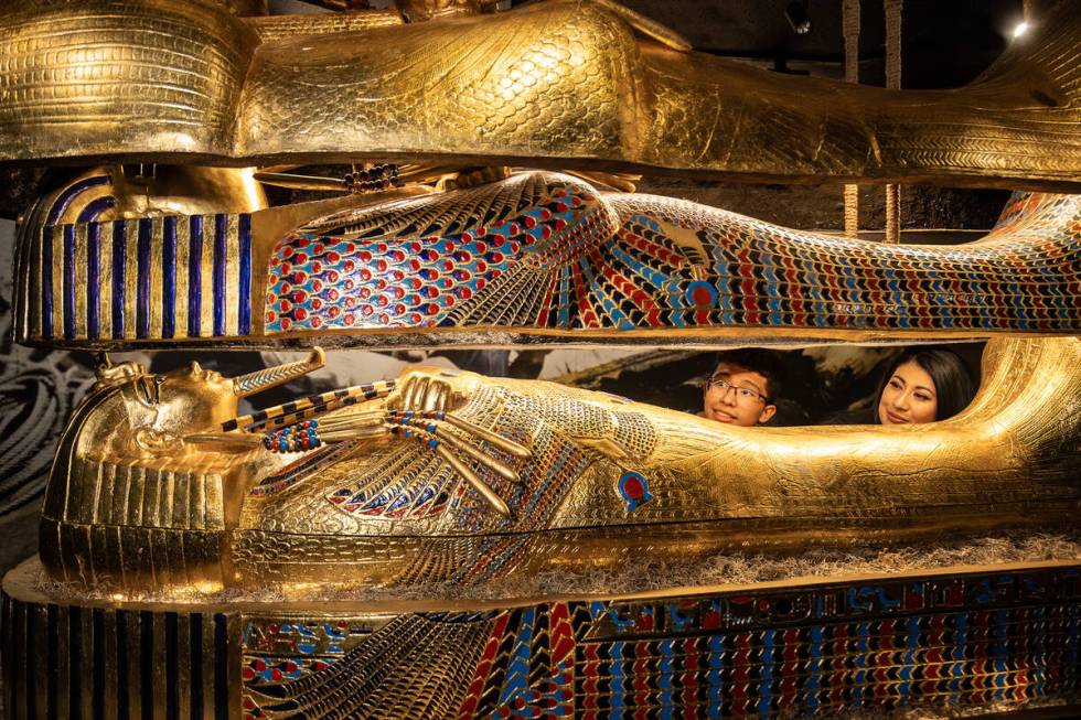Nested Coffins Sarcophogus at Discovering King Tut’s Tomb at Luxor (Imagine Exhibitions)