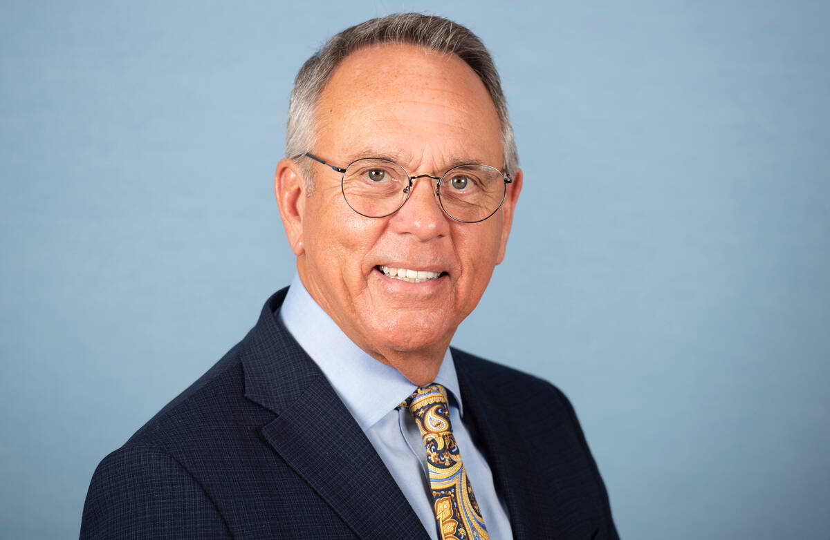 Jim Gibson poses for a photo at the Review-Journal studio on Friday, July 15, 2022, in Las Vega ...