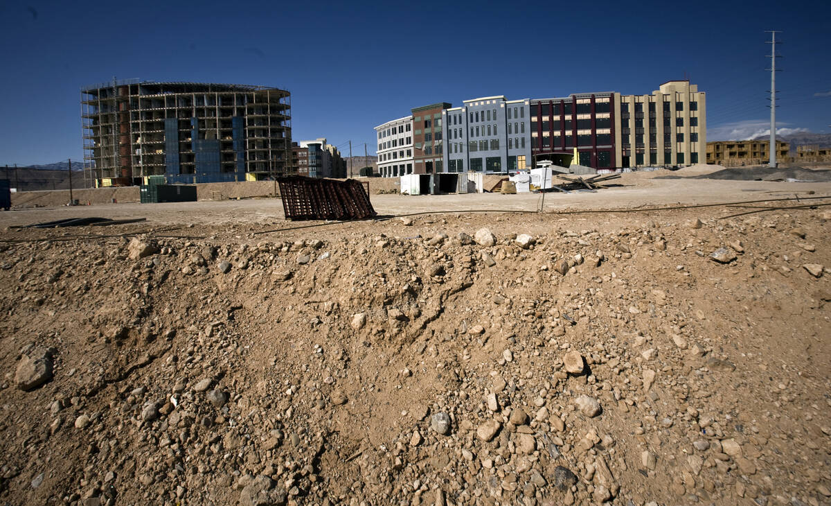 ManhattanWest, a mixed-use project in the southwest Las Vegas Valley, is seen Friday, March 6, ...