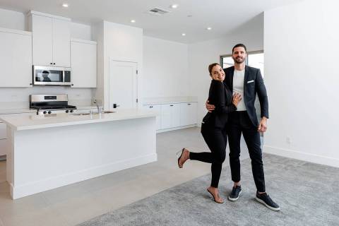 First-time homebuyers, Evanna Martinez and John Sklavos, thought market conditions might preven ...