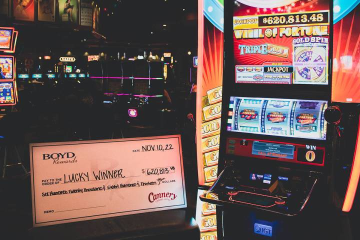 A player turned a $2.50 spin on a IGT Wheel of Fortune slots machine into a $620,813.48 payday ...