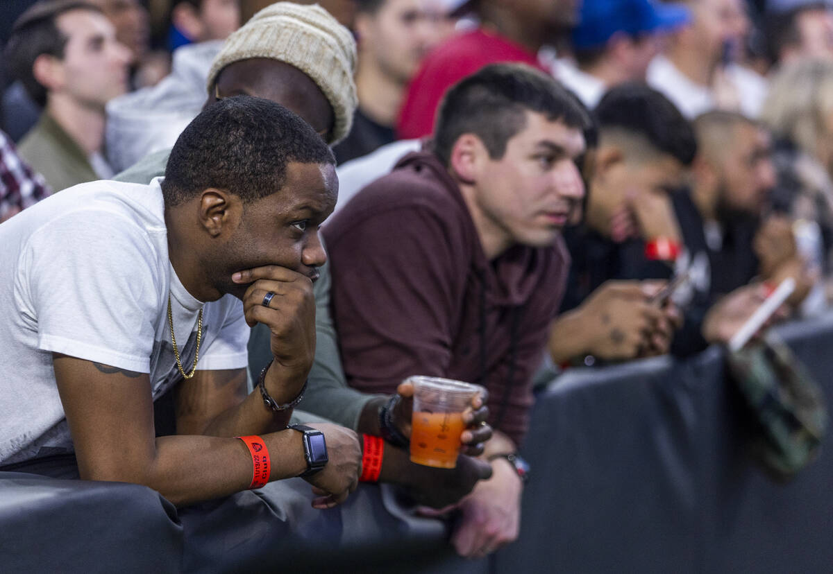 Raiders fans look on dejected versus the Indianapolis Colts during the second half of their NFL ...