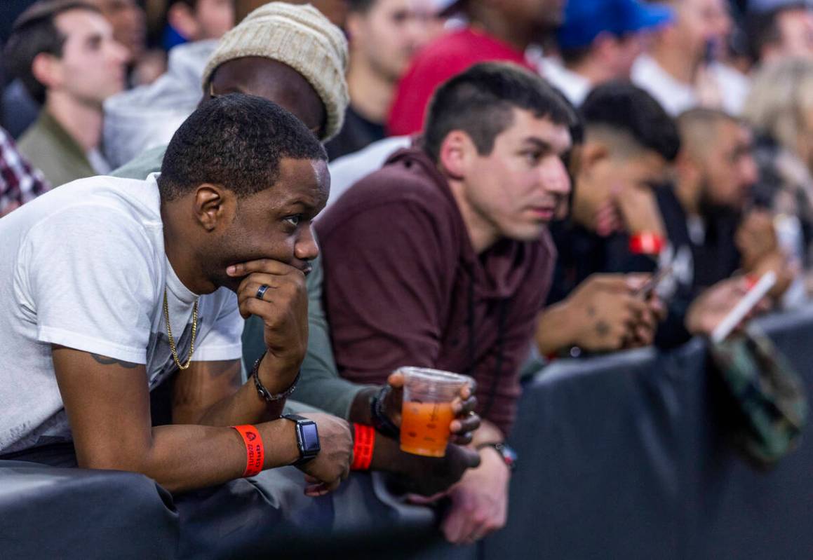 Raiders fans look on dejected versus the Indianapolis Colts during the second half of their NFL ...