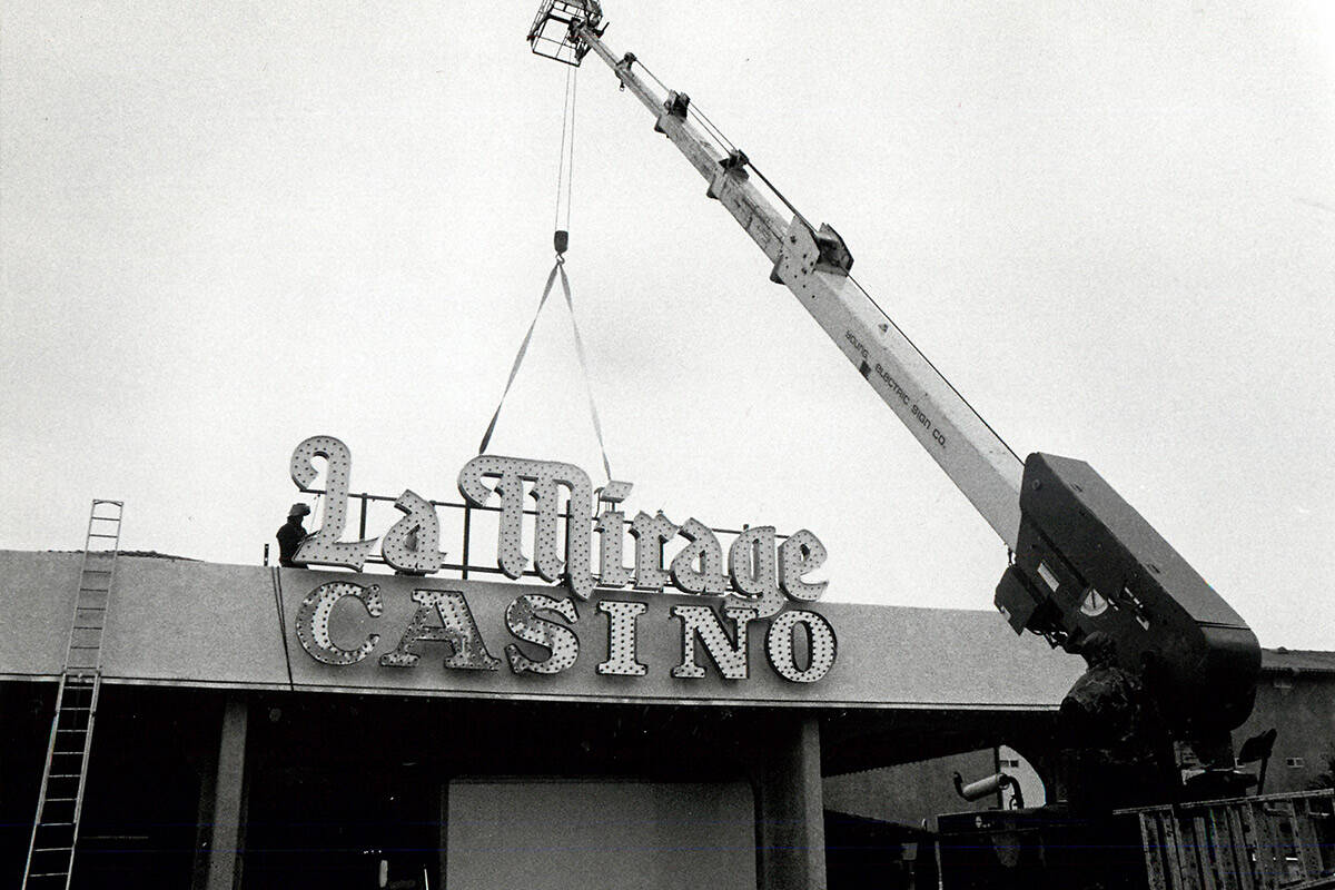 The La Mirage in 1986 near the corner of Flamingo and Paradise roads. Steve Wynn bought the nam ...