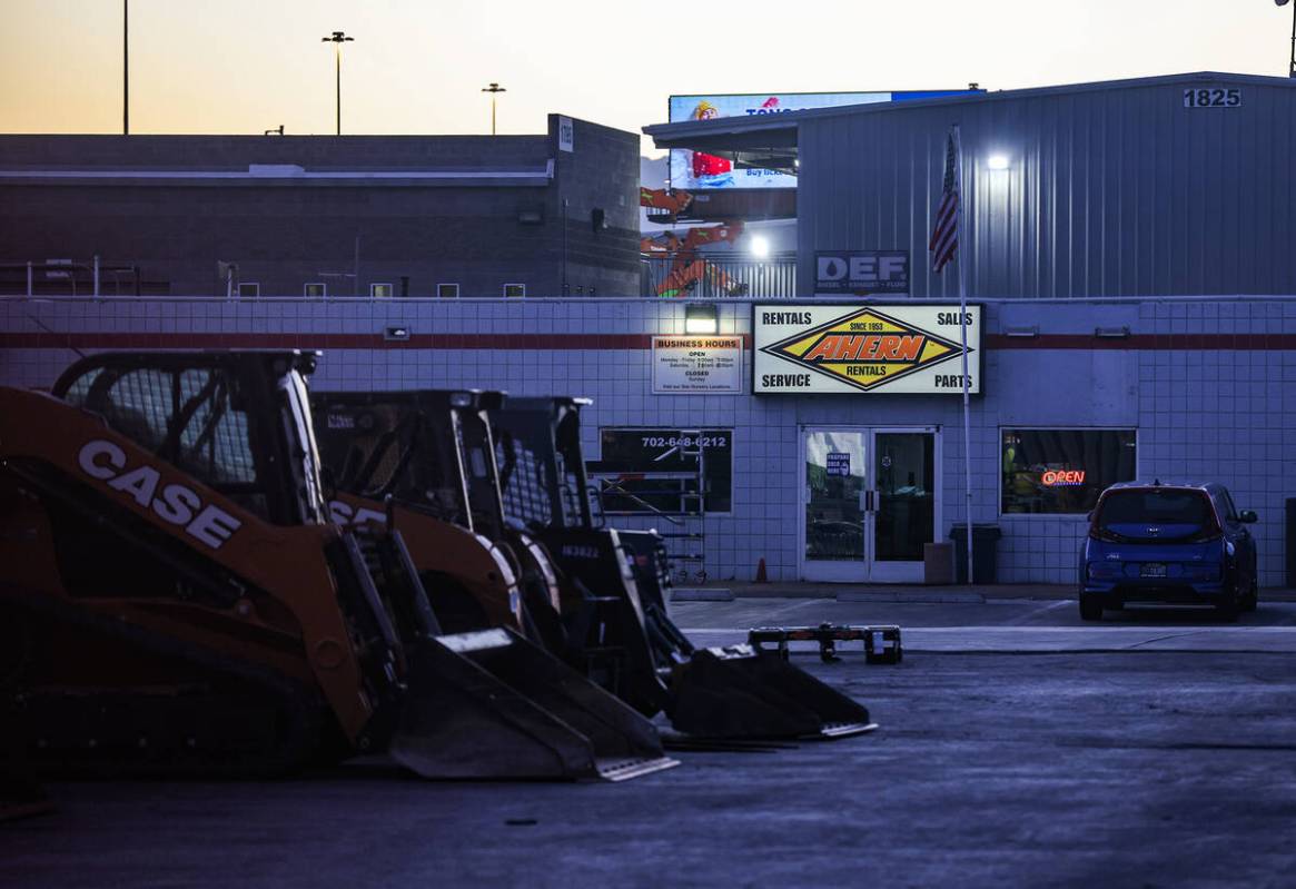 One of the Ahern Rentals locations in Las Vegas, Monday, Nov. 14, 2022. (Rachel Aston/Las Vegas ...